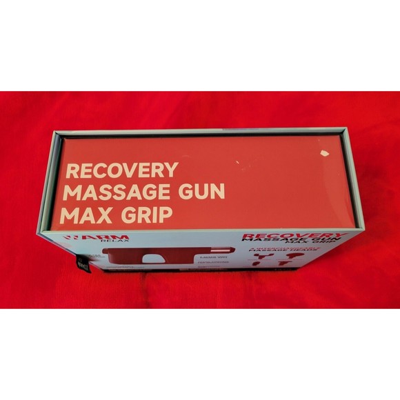Warm Relax Recovery Massage Gun - Max Grip 4 Heads 5 Speed New in Box - Picture 5 of 6